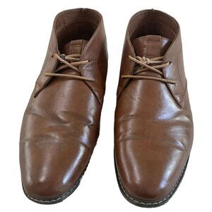 London Fog Brown Chukka‎ Boots Sz 13. Memory Foam